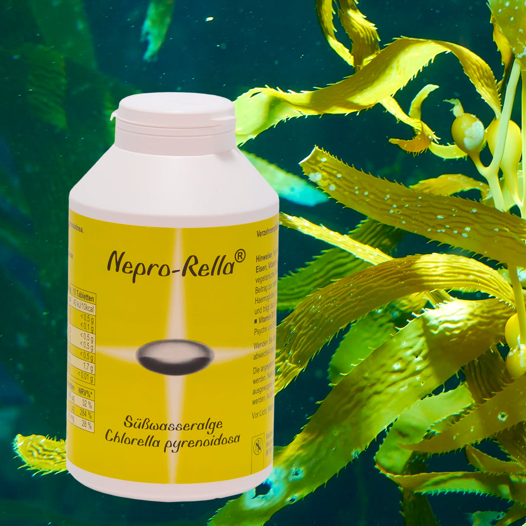 Nestmann Nepro-Rella Chlorella kasviproteiini makean veden levä 1500 tablettia