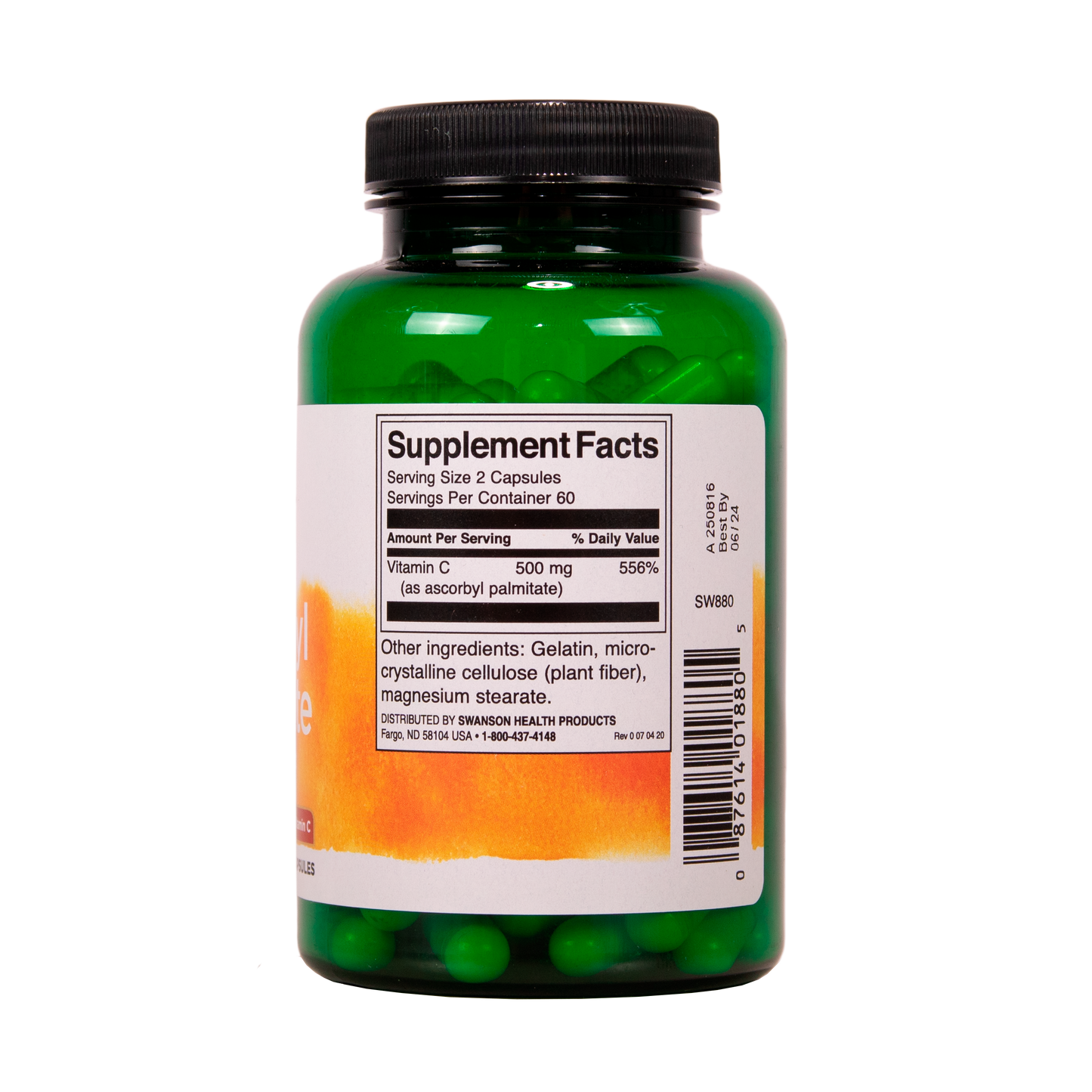 SWANSON Askorbyylipalmitaatti C-vitamiini 250 mg 120 kapselia w2w terveys ja hyvinvointi verkkokauppa