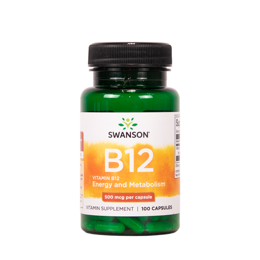 SWANSON B12 vitamiini 500 g 100 kapselia w2w terveys ja hyvinvointi verkkokauppa