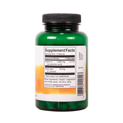 SWANSON C-vitamiini ruusunmarjalla 1000 mg 90 kapselia w2w terveys ja hyvinvointi verkkokauppa