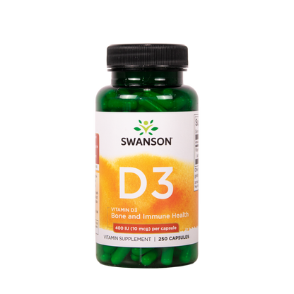 D-vitamiini 10 µg 250 kapselia