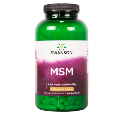 SWANSON MSM 1000 mg 240 kapselia w2w terveys ja hyvinvointi verkkokauppa