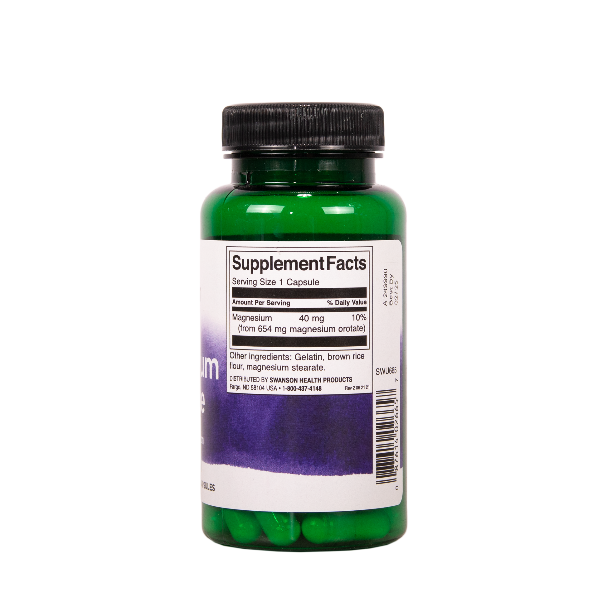 SWANSON Magnesium orotaatti 40 mg 60 kapselia  w2w terveys ja hyvinvointi verkkokauppa