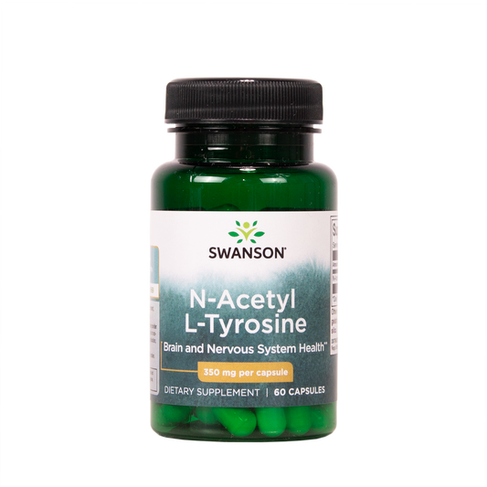 SWANSON N-asetyyli L-tyrosiini 350mg 60 kapselia w2w terveys ja hyvinvointi verkkokauppa