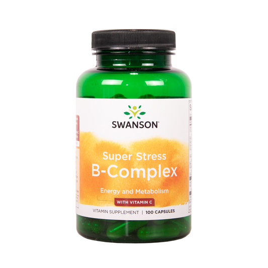 SWANSON Super Stress B-Complex C-vitamiinilla 100 kapselia w2w terveys ja hyvinvointi verkkokauppa