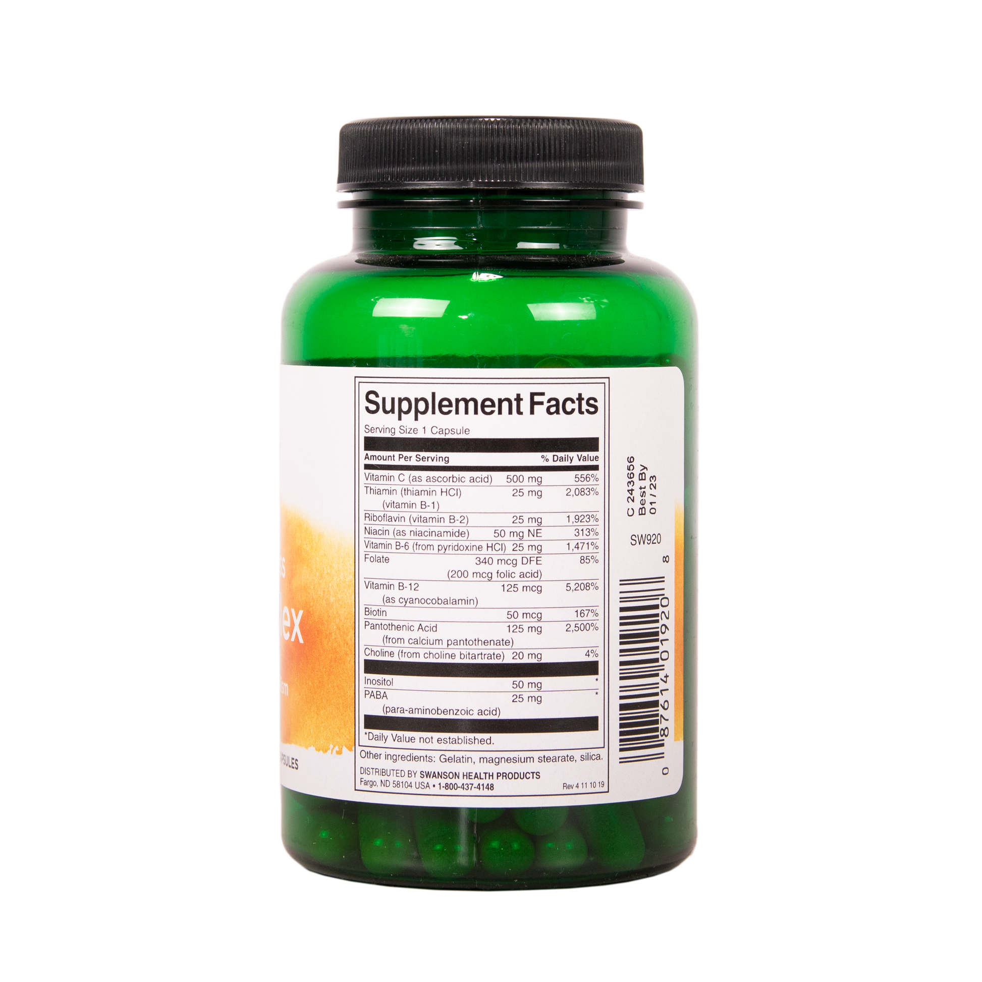 SWANSON Super Stress B-Complex C-vitamiinilla 100 kapselia w2w terveys ja hyvinvointi verkkokauppa