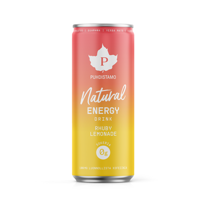 Natural energy drink Rhuby Lemonade 330 ml