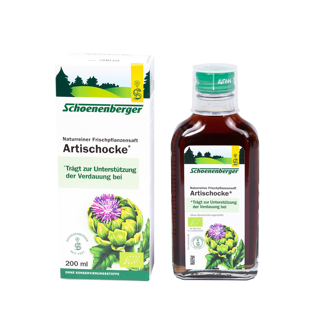 w2w terveys ja hyvinvointi Schoenenberger Artisokka luomu kasvijuoma 330 ml