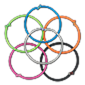 bellicon trampoliinituotteen kaikki kiinnitysjousien 6 väriä