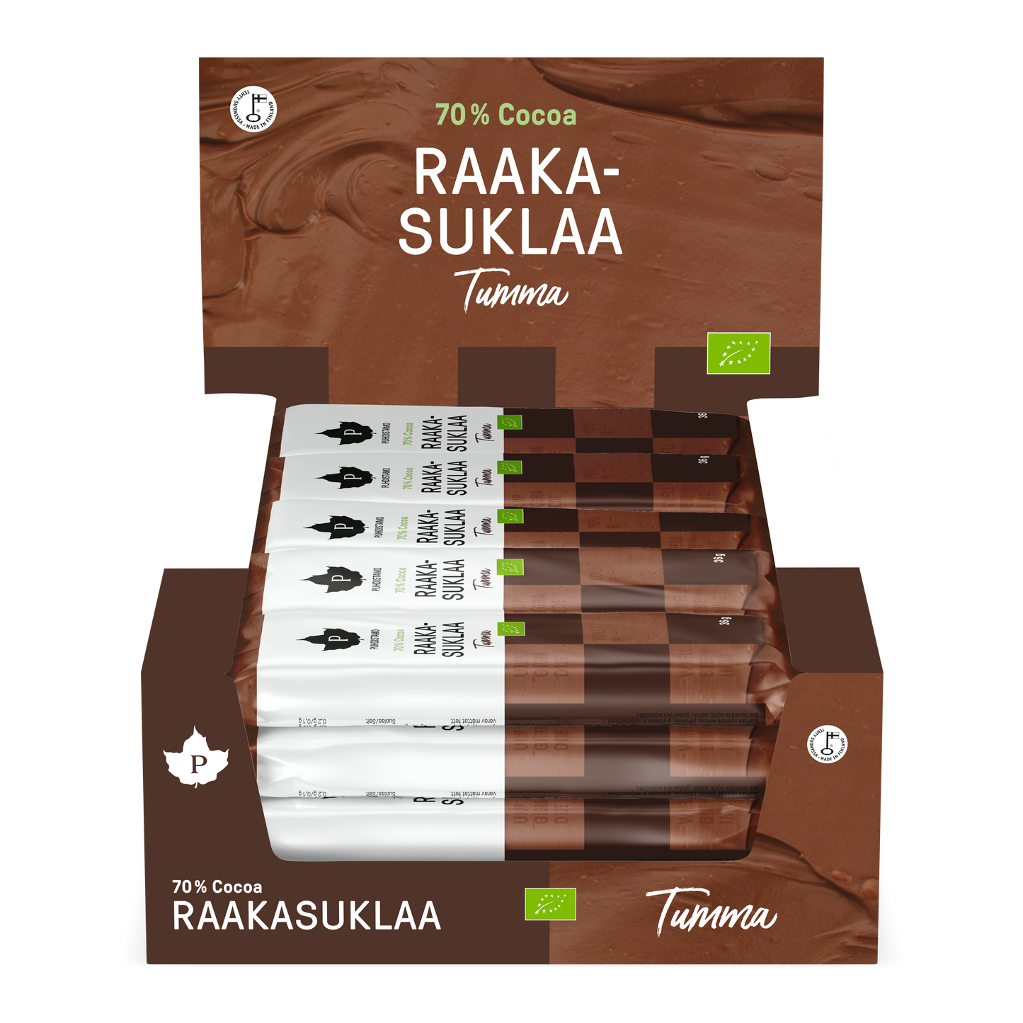 Puhdistamo Raakasuklaa Tumma - 24 pack - w2w terveys ja hyvinvointi