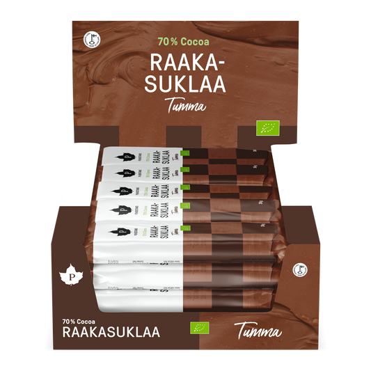 Puhdistamo Raakasuklaa Tumma - 24 pack - w2w terveys ja hyvinvointi