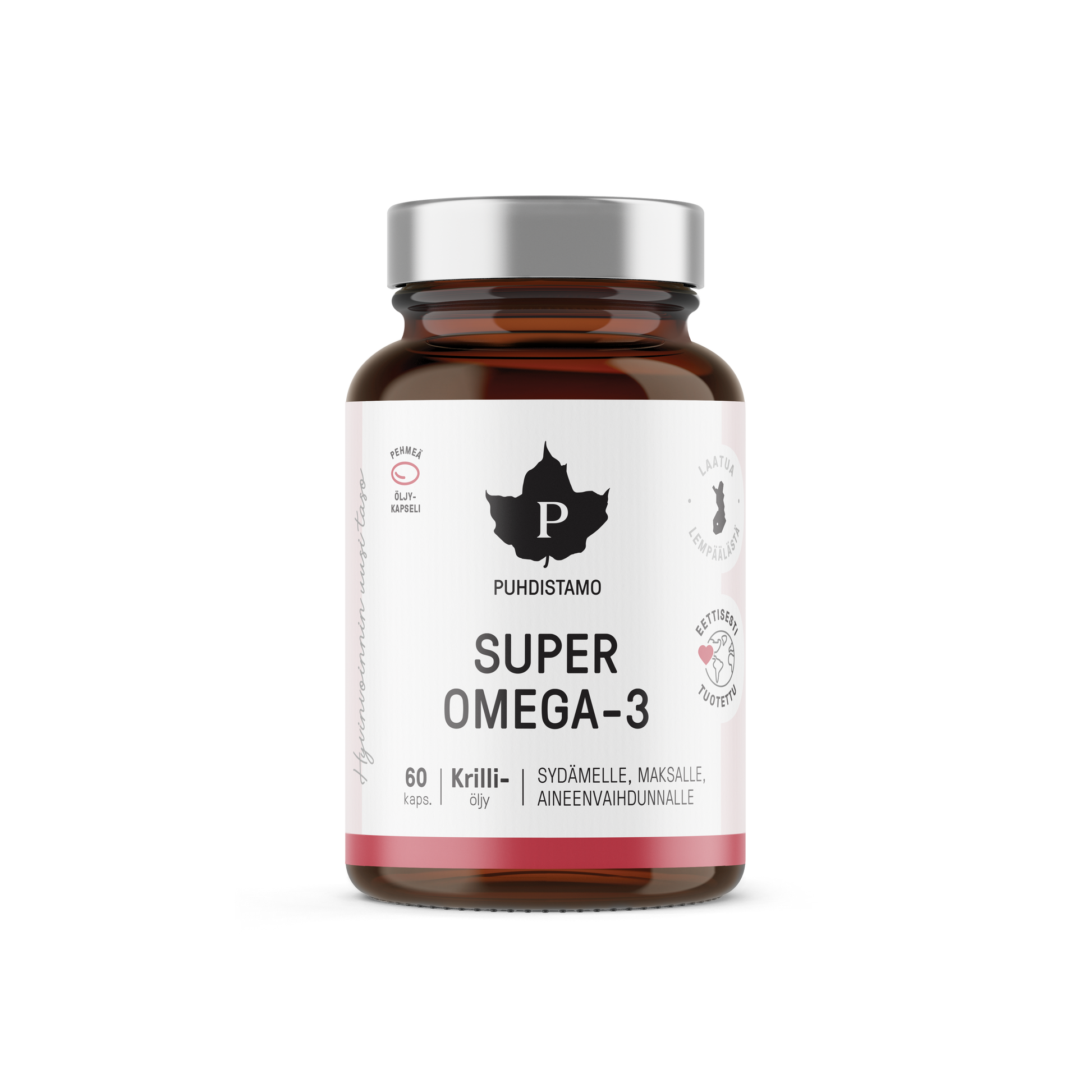 Puhdistamo Super Omega-3 60 kapselia - w2w terveys ja hyvinvointi